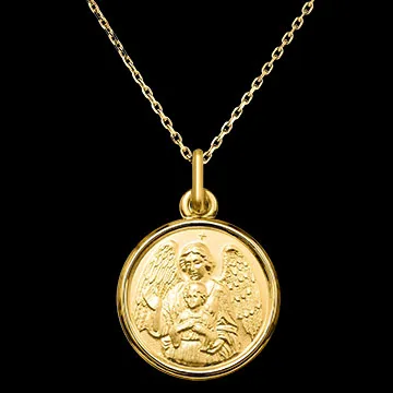 Médaille L'Ange Veilleur – Or Jaune 18 carats
