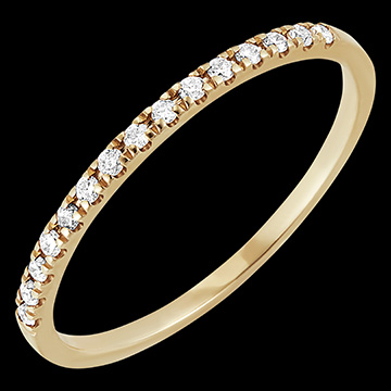 Alliance Célesta - or jaune 9 carats et diamants