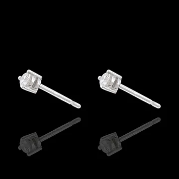 Orecchini Punto luce diamante - Joya - Oro bianco - 18 carati - Diamanti - 0.21 carati