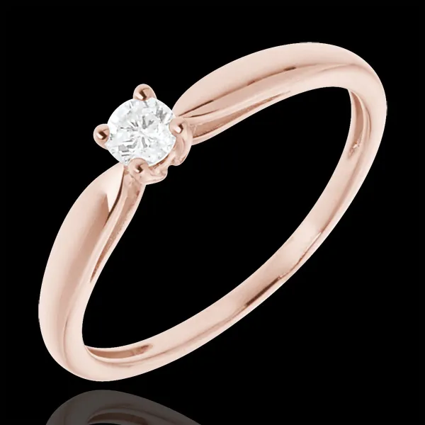 Solitario Ramoscello - Oro rosa