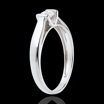 Solitario Caldera - Oro bianco - 18 carati - Diamante - 0.24 carati