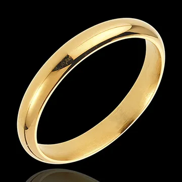 Alliance Valse or jaune 18 carats