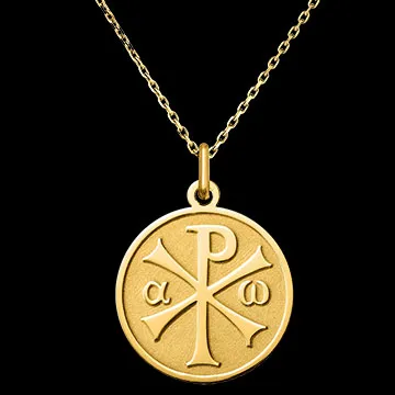 Christ Pantocrator Medal – 18 Carat Yellow Gold