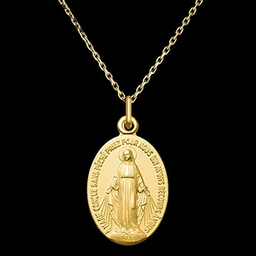 Miraculous Medal – 9 Carat Yellow Gold
