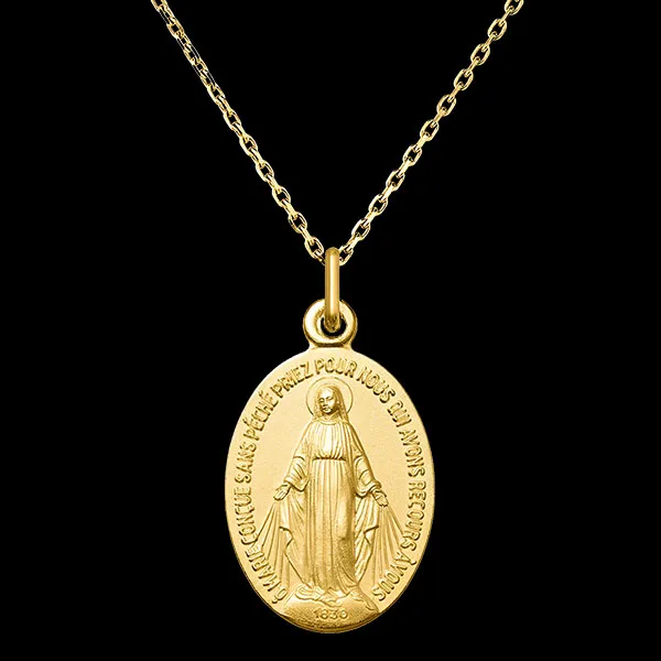 Miraculous Medal – 18-Carat Yellow Gold
