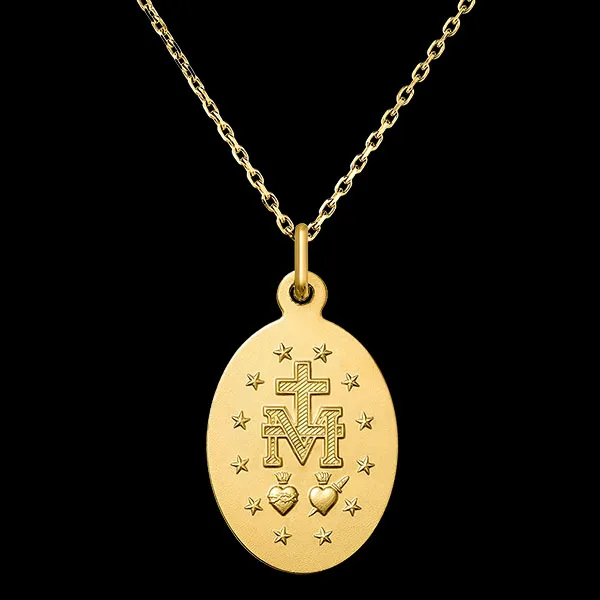 Miraculous Medal – 18-Carat Yellow Gold