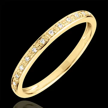 Diamond Flashes Wedding Ring - 18 carats