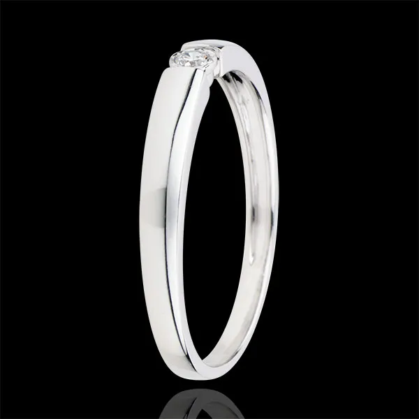 Ring Pill - 0.04 karaat Diamant - 18 karaat witgoud