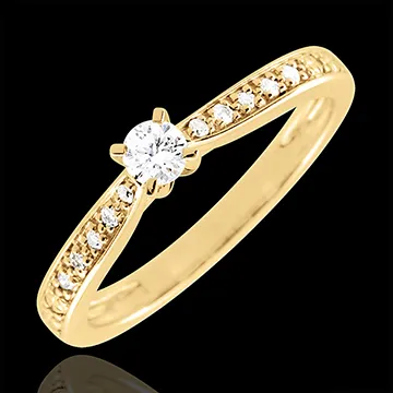 Ring Garlane 4 pootjes - 0.10 karaat - 9 karaat geelgoud