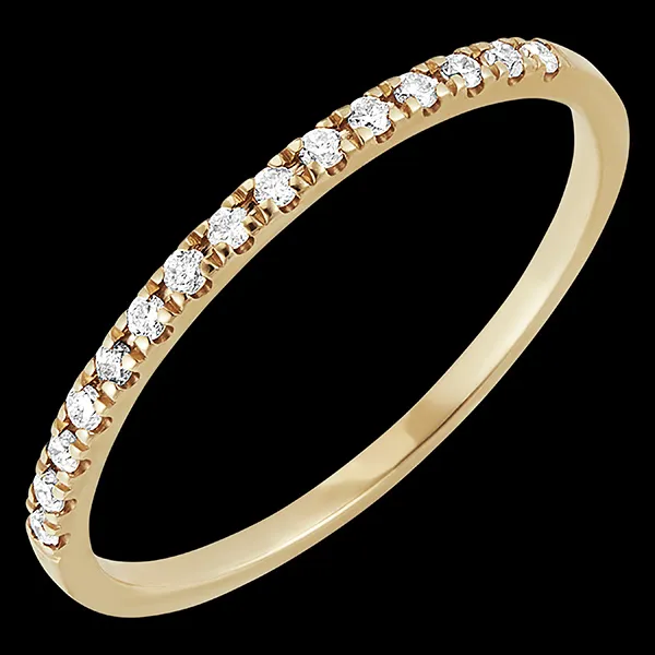 Célesta wedding ring - 18 carat yellow gold and diamonds