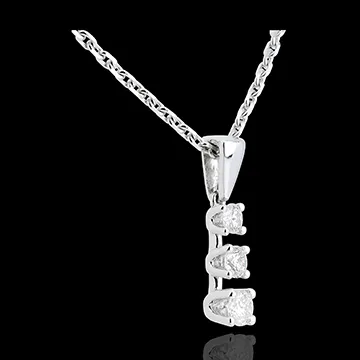 Lily of the valley pendant - 0.26 carat