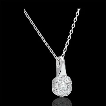 Collier Amadeus - 0.3 carat - or blanc 9 carats