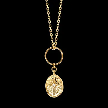 Sora Necklace – 9-Carat Yellow Gold and Lab-Grown Diamond