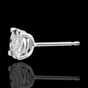 Venice Stud Earrings with 14 diamonds