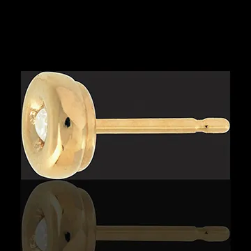 Orecchini Punto luce diamante - Calice - Oro giallo - 18 carati - Diamanti - 0.08 carati