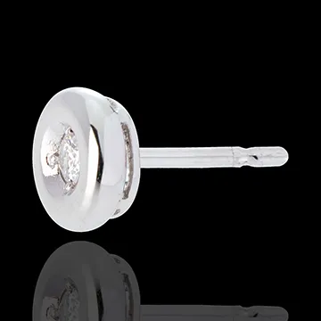 Chalice diamond earrings white gold