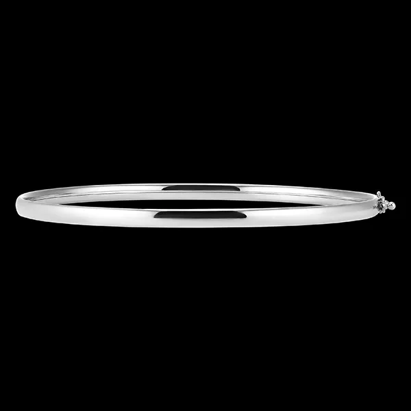 Bracelet Jonc Simplissime - or blanc 18 carats
