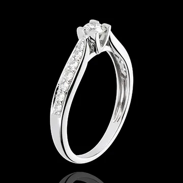White Gold Countess Diamond Set Shoulder - 0.41 carats - 15 Diamonds