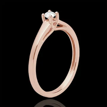 Ring Essential roségoud - 0.125 karaat - 18 karaat goud
