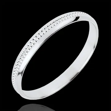 Fede nuziale - Dolce Equilibrio - Oro bianco - 18 carati