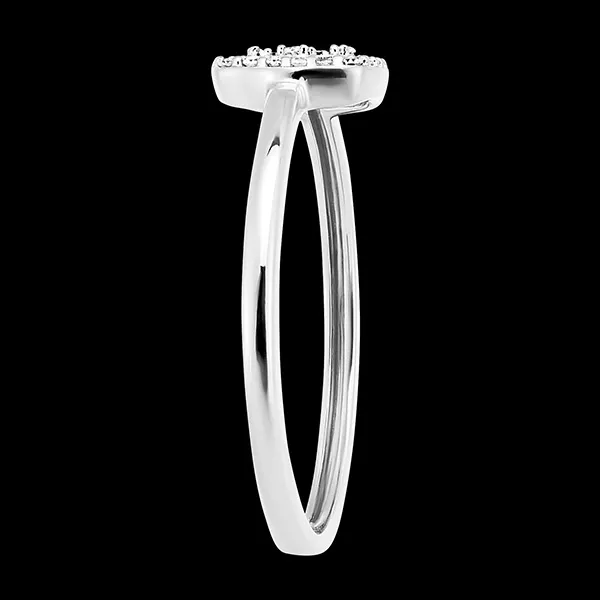 Origin Ring - Square Brilliance -18 carat white gold and diamonds