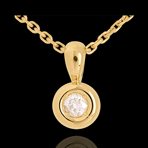 Chalice drop pendant yellow gold