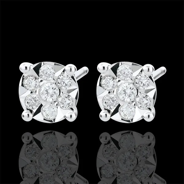 Venice Stud Earrings with 14 diamonds