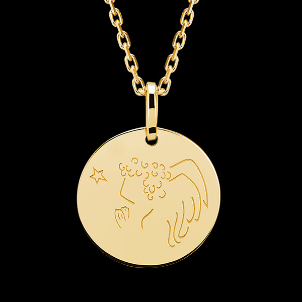 Angelot medal - 9 carat yellow gold