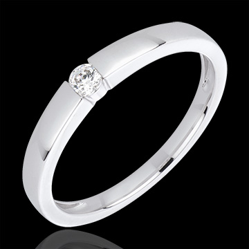 Diamanten ring Solitaire Vera - 18 karaat witgoud