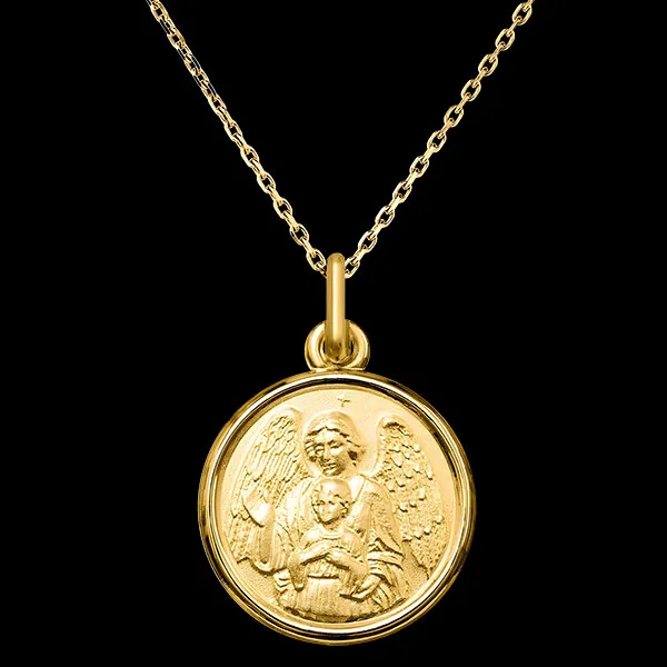 Medaille De Beschermengel – 18 Karaat Geelgoud