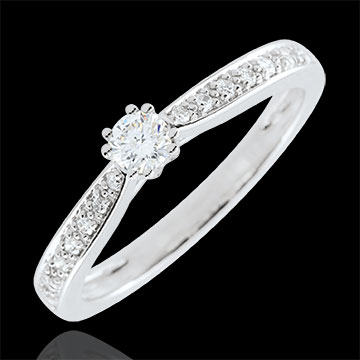 Ring Garlane 8 pootjes - 0.15 karaat - 18 karaat witgoud