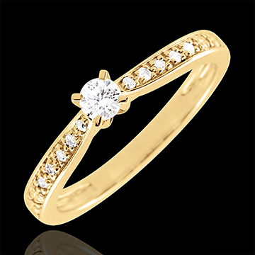 Ring Garlane 4 pootjes - 0.10 karaat - 9 karaat geelgoud
