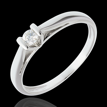Solitaire Caldeira - 18 karaat witgoud