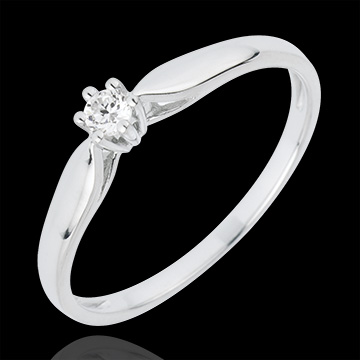 Ring Riet 6 Diamanten pootjes - 0.07 karaat - 18 karaat witgoud