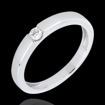Ring Solitaire Symfonie - 18 karaat witgoud