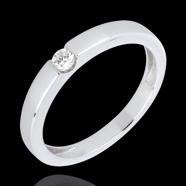 Ring Solitaire Symfonie - 18 karaat witgoud
