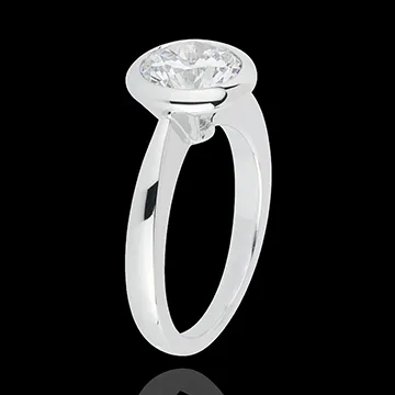 Solitaire Poupee 18 karaat witgoud