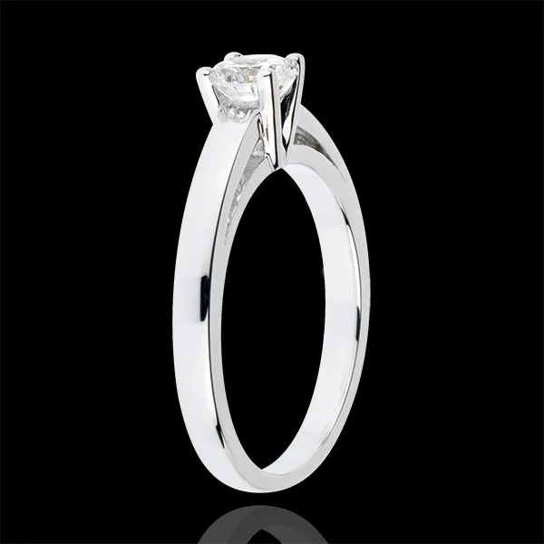 Inel Solitaire Nuptiane - aur alb de 18K