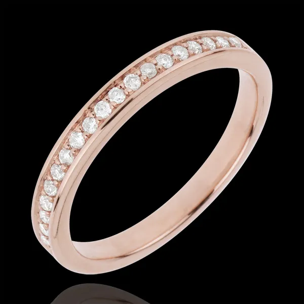 Verighetă - Diamant - aur roz de 18K