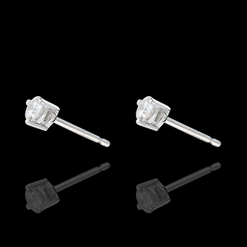 Cercei Joya diamant şi aur alb de 18k