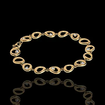 Armband Hanger 18 karaat geelgoud met diamant - 8 Diamanten