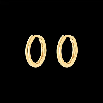 A pair of Mix earrings in 9 carat yellow gold