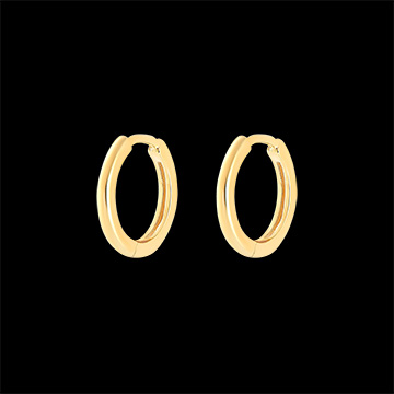 A pair of Mix earrings in 9 carat yellow gold
