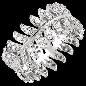 Anillo Panache - Révérence- Oro blanco de 18 quilates y diamantes sintéticos