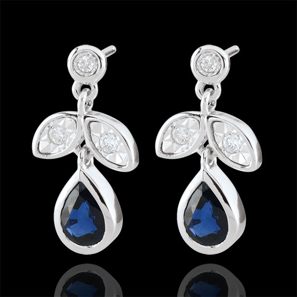 Ohrstecker Hesmé - Saphir und Diamanten
