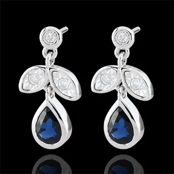 Ohrstecker Hesmé - Saphir und Diamanten