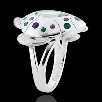 Anillo Paseo Soñado - Tortuga Marina - Plata y piedras finas