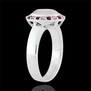 Anillo Flor del Edén - Plata y piedras finas