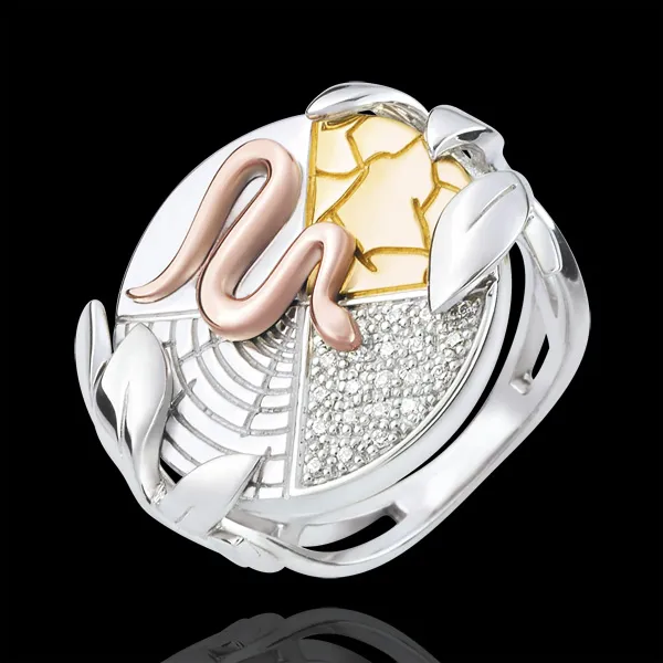 Anillo Génesis - Espíritu de la Tierra - 3 oros 9 quilates