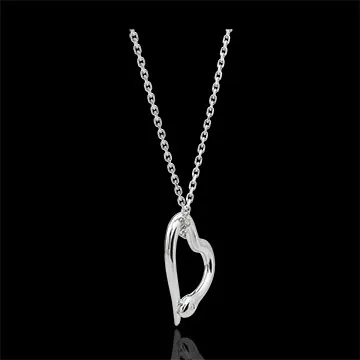 Collana Passegiata Immaginaria - Serpente Amore - variazione modello piccolo - Oro bianco e Diamante - 9 carati